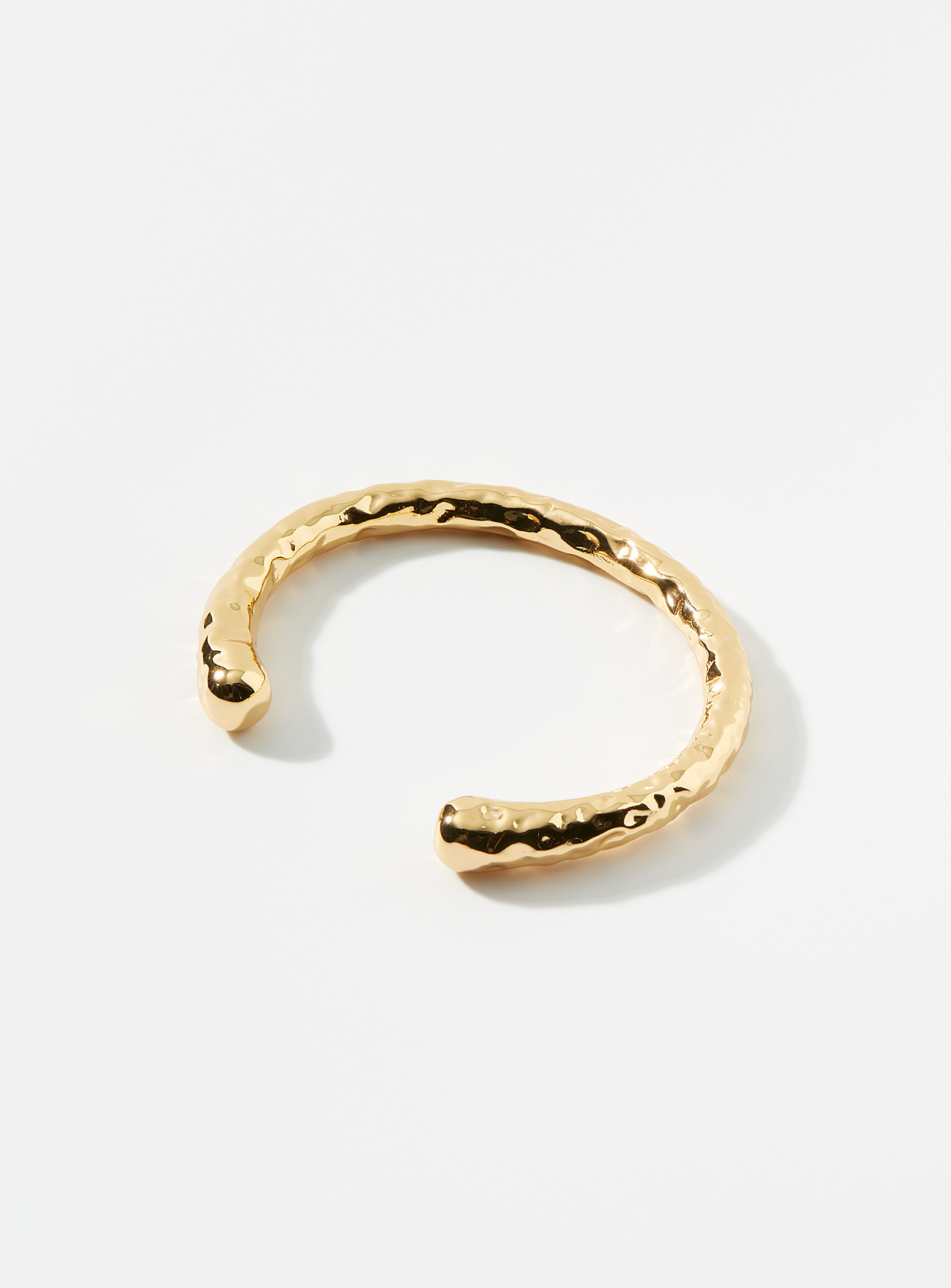 Mademoiselle Jules Celine Hammered Cuff Bracelet In Gold