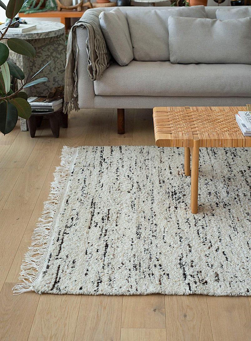 Mark Krebs Assorted white Speckled ivory artisanal rug See available sizes