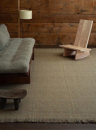 Mark Krebs: Le tapis artisanal mouchet&eacute; tiss&eacute; panier Voir nos formats offerts Taupe
