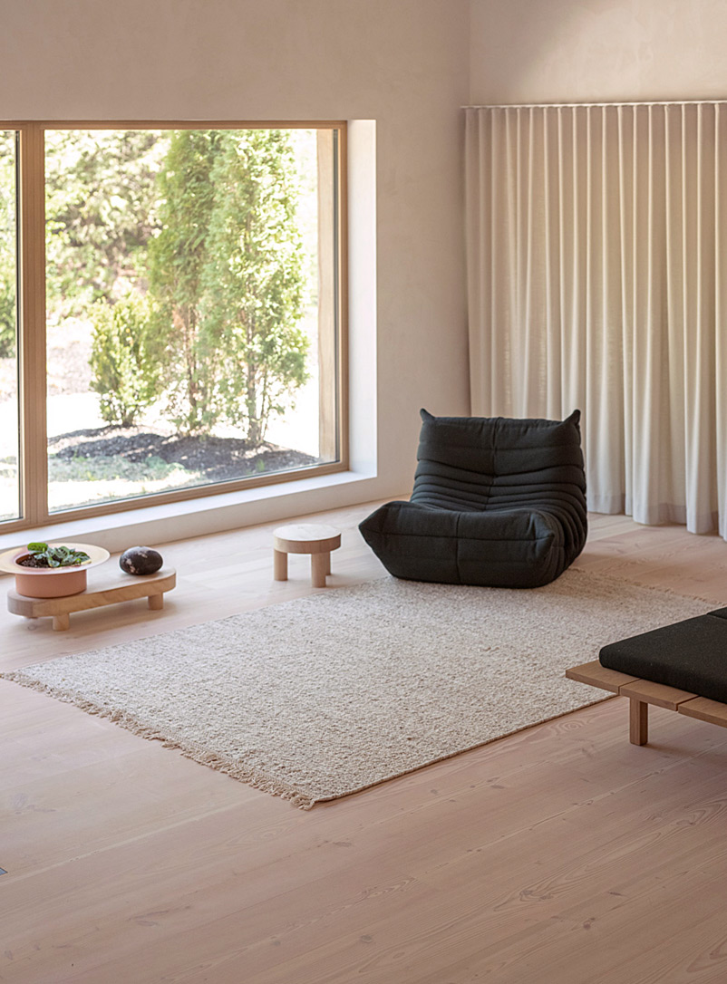 Sandy speckled artisanal rug See available sizes product image (primary)