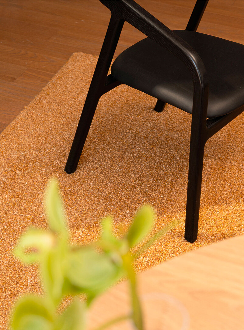 Pearl grey bouclé artisanal rug See available sizes product image 2