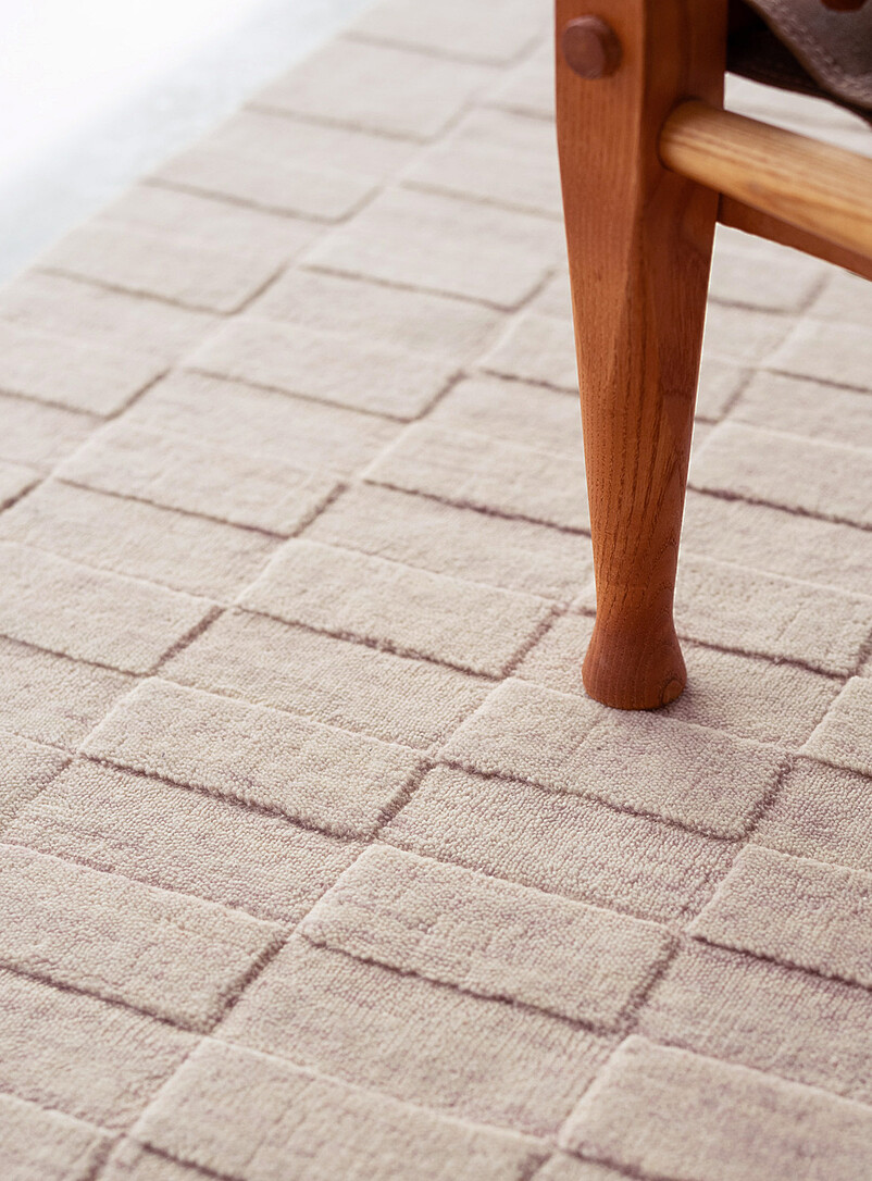 Textured tiles artisanal rug See available sizes product image 2