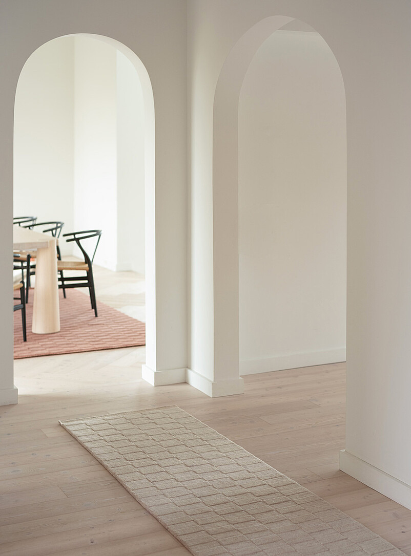 Textured tiles artisanal hallway runner 75 x 395 cm product image (primary)