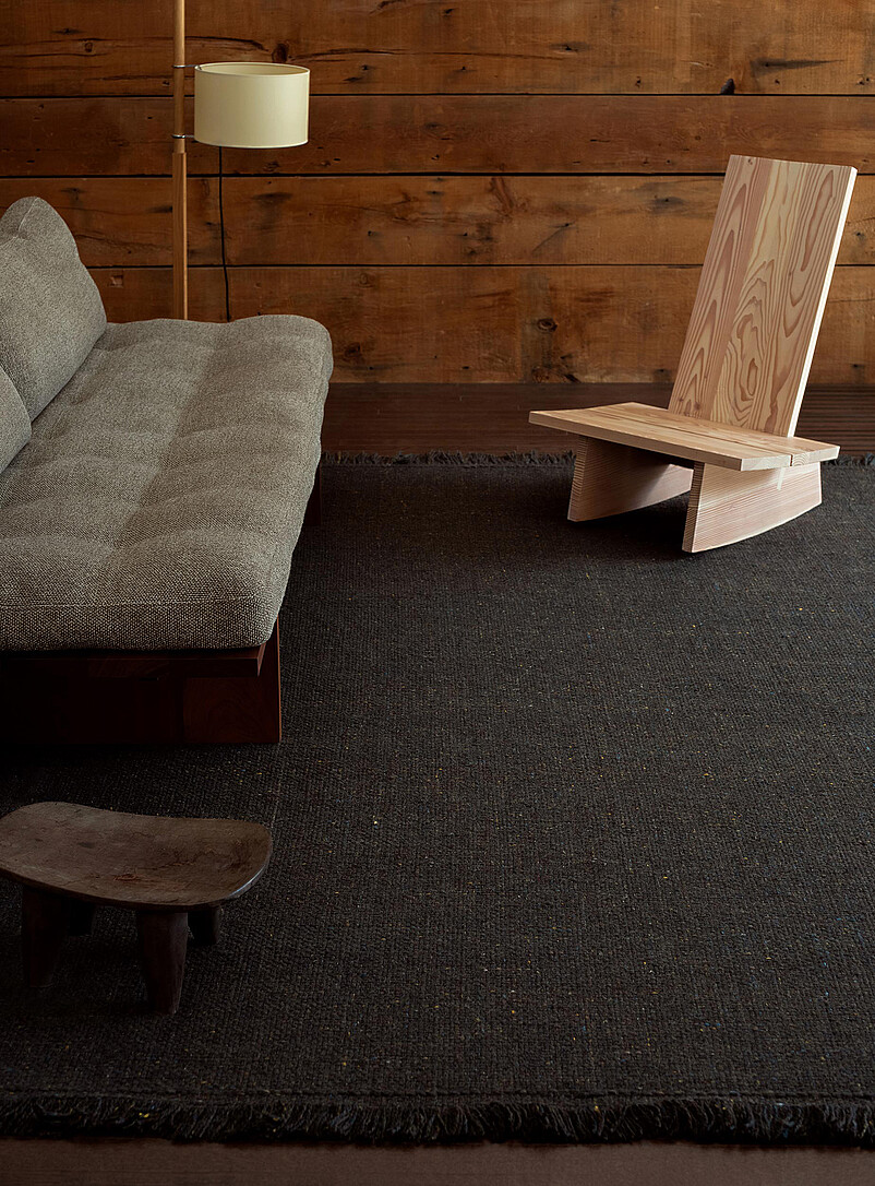 Speckled basket-weave handmade rug See available sizes product image (primary)
