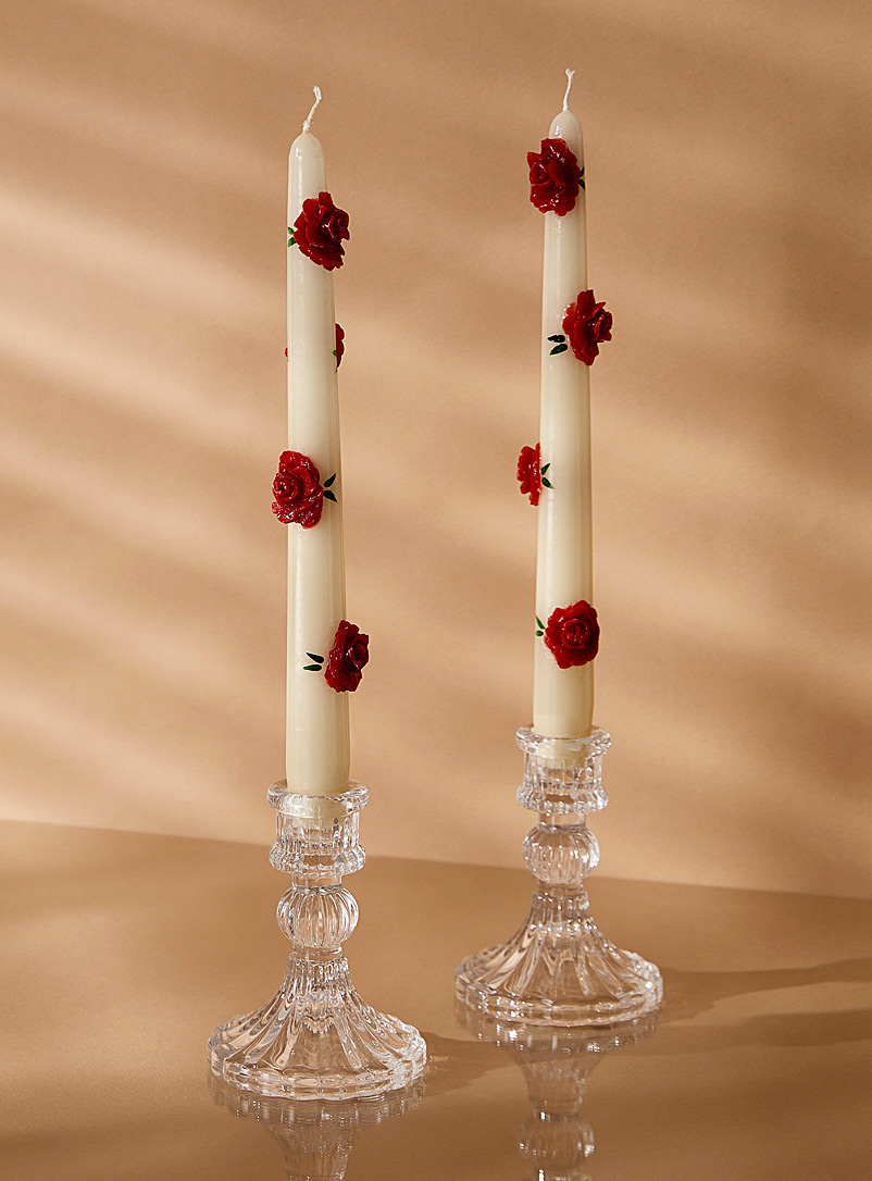 Les chandelles petites roses Ensemble de 2, Simons Maison, Lumières  d'ambiance, Accessoires déco