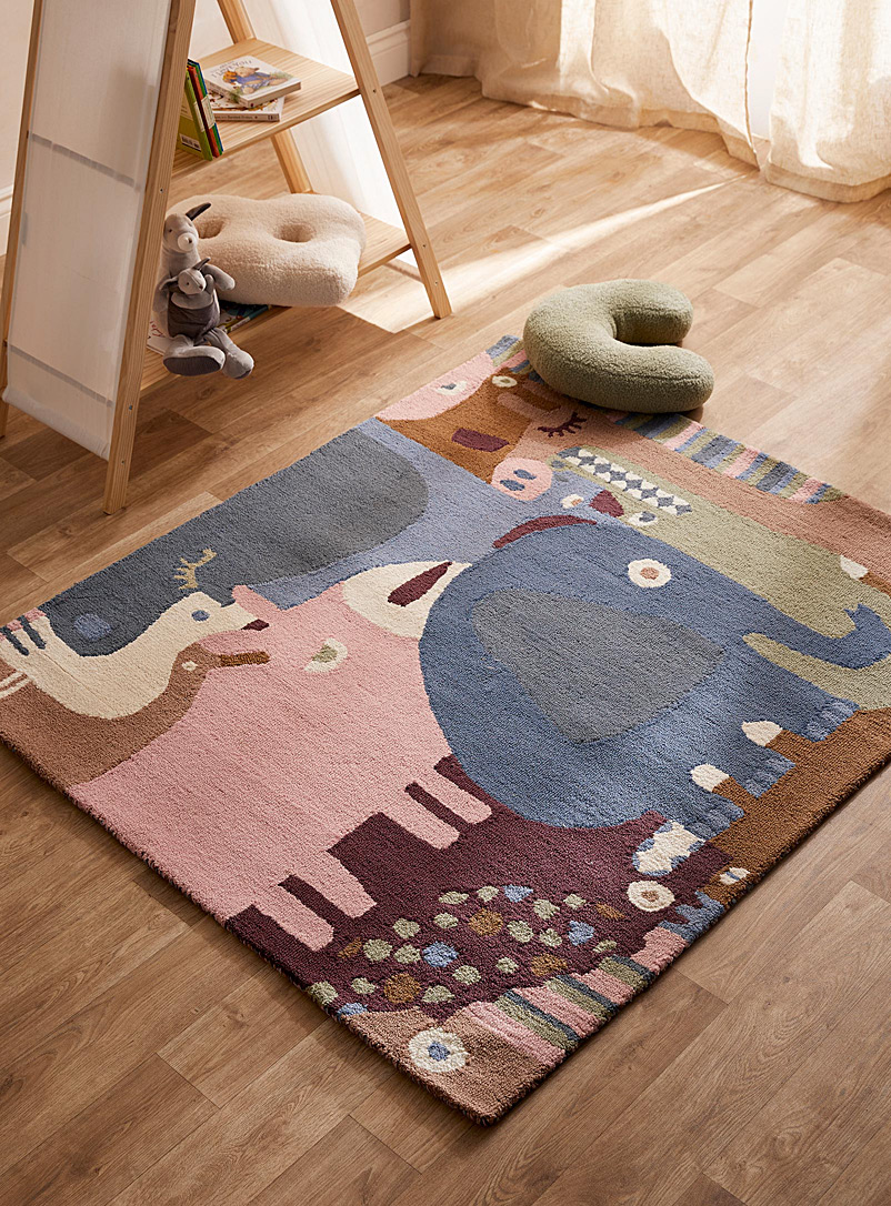 Simons Maison Assorted Animal puzzle rug 120 x 140 cm