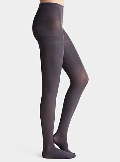 Lemon Faux Translucent Fleece Lined Tights - Free Shipping