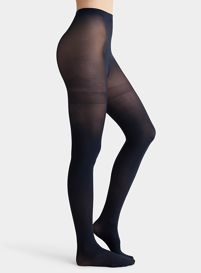 Solid-colour leggings made from recycled polyamide
