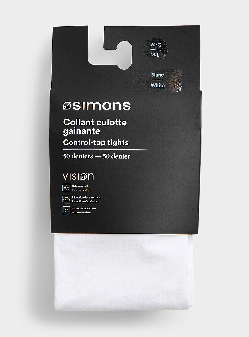 Simons: Le collant uni maintien int&eacute;gr&eacute; 50 deniers - Semi-opaque Noir pour femme