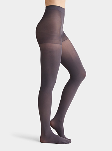 Solid built-in support tights 50 denier - Semi-opaque