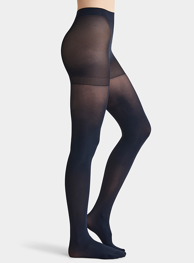 Simons: Le collant uni maintien int&eacute;gr&eacute; 50 deniers - Semi-opaque Noir pour femme