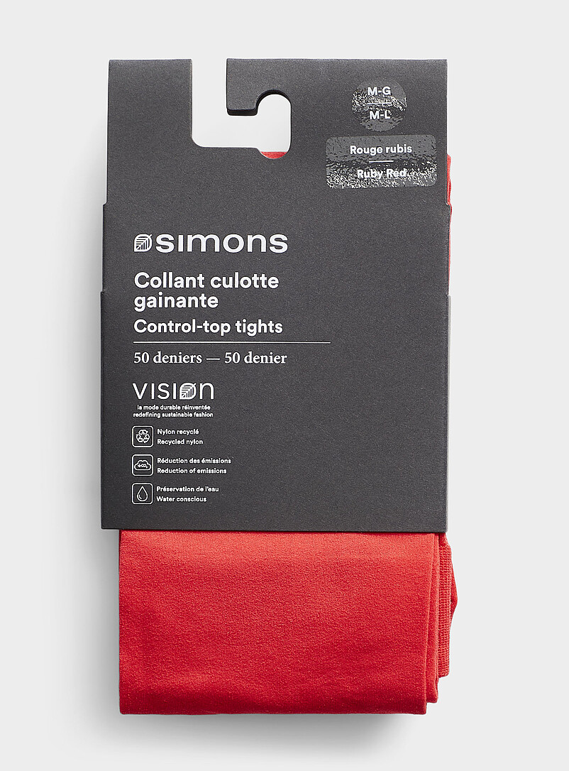 Simons: Le collant uni maintien int&eacute;gr&eacute; 50 deniers - Semi-opaque Noir pour femme