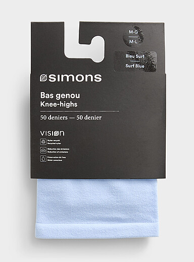 Simons: Le bas genou opaque uni Rose p&ecirc;che pour femme