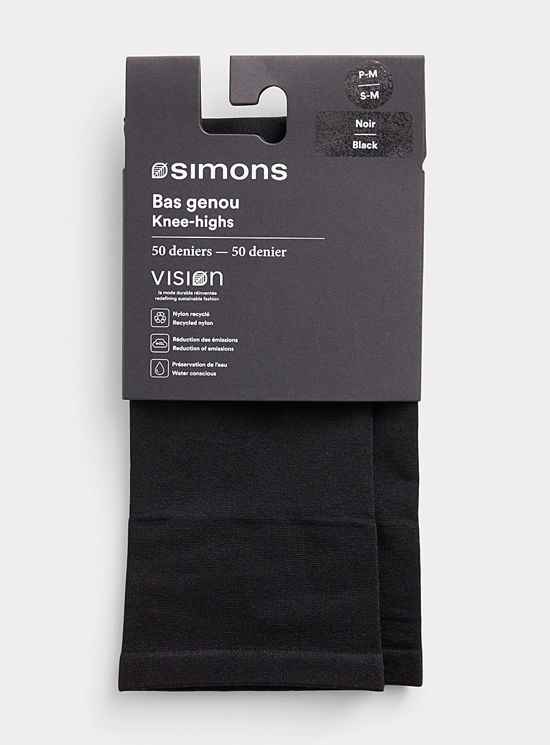 Solid opaque knee-highs product image 2