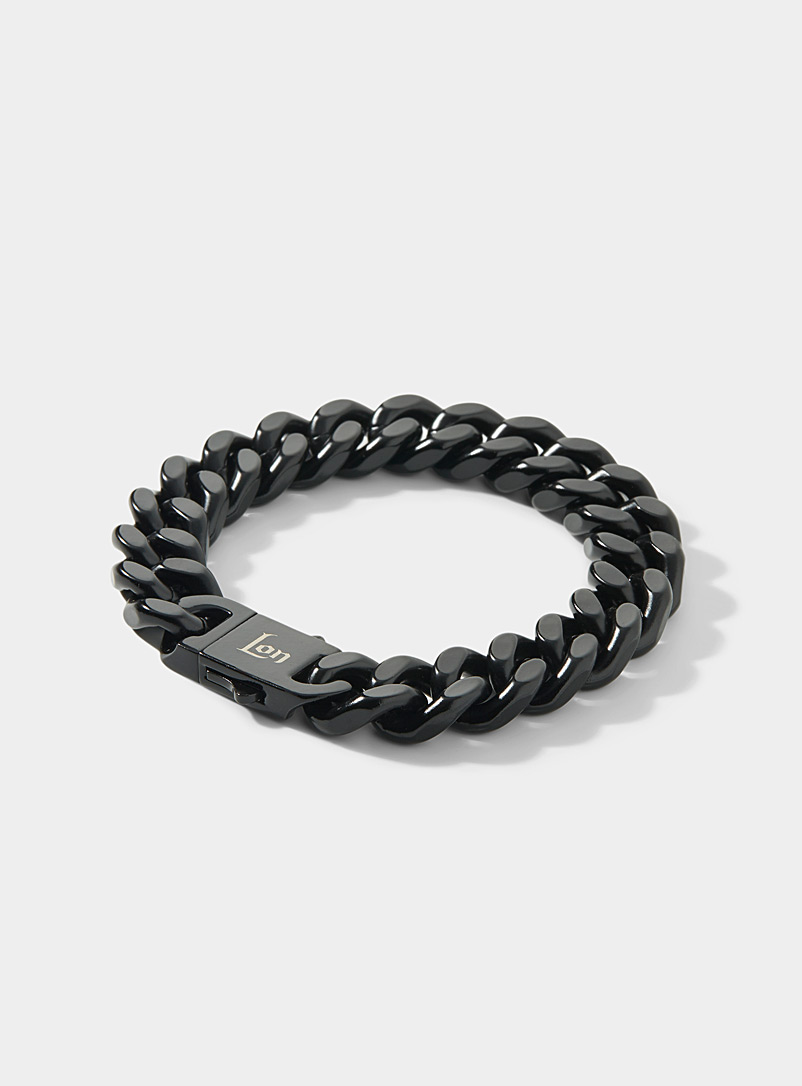 Land of Nasty Black Animal Style chunky chain bracelet for men