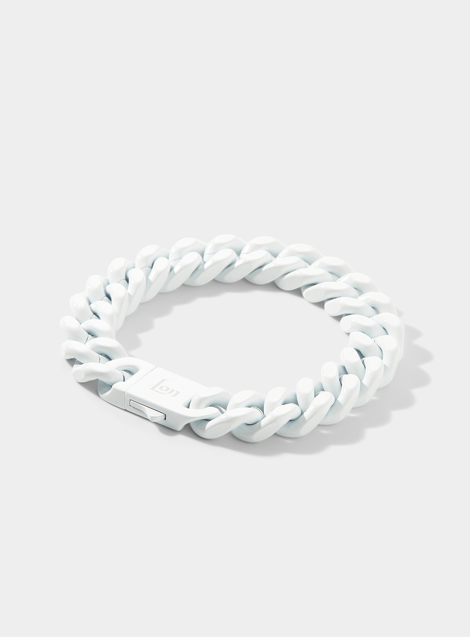Louis Vuitton Chain Links Necklace Square Powder White in Ceramic
