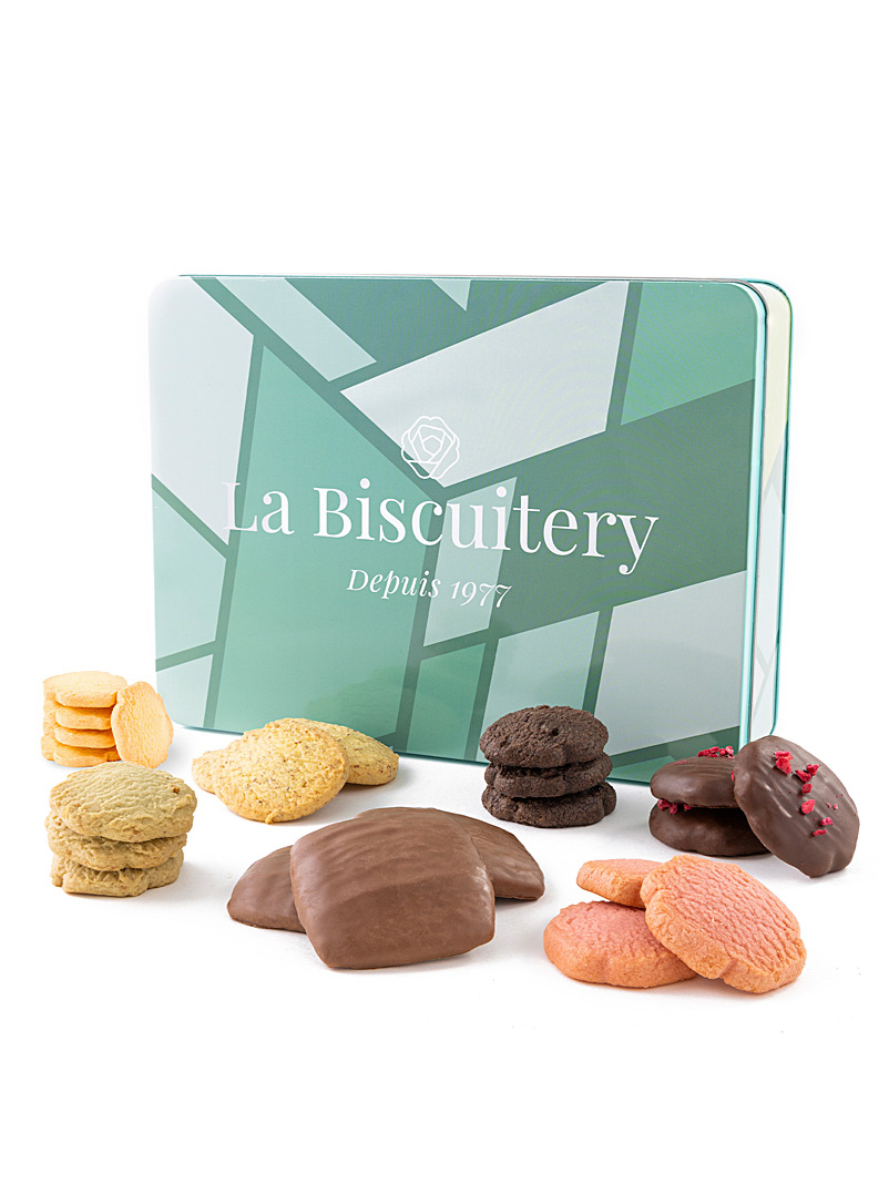 La Biscuitery: La grande boîte de biscuits assortis Ensemble de 28 biscuits de 7 variétés différentes Assorti