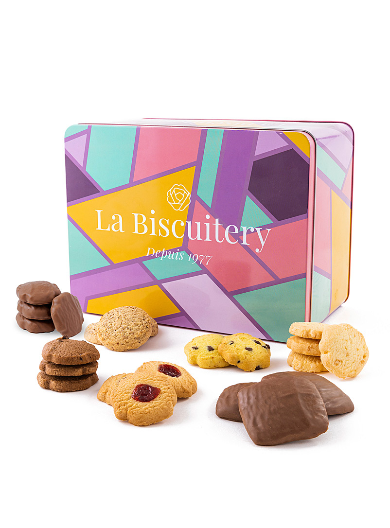 La Biscuitery: La très grande boîte de biscuits assortis Ensemble de 58 biscuits de 7 variétés différentes Assorti