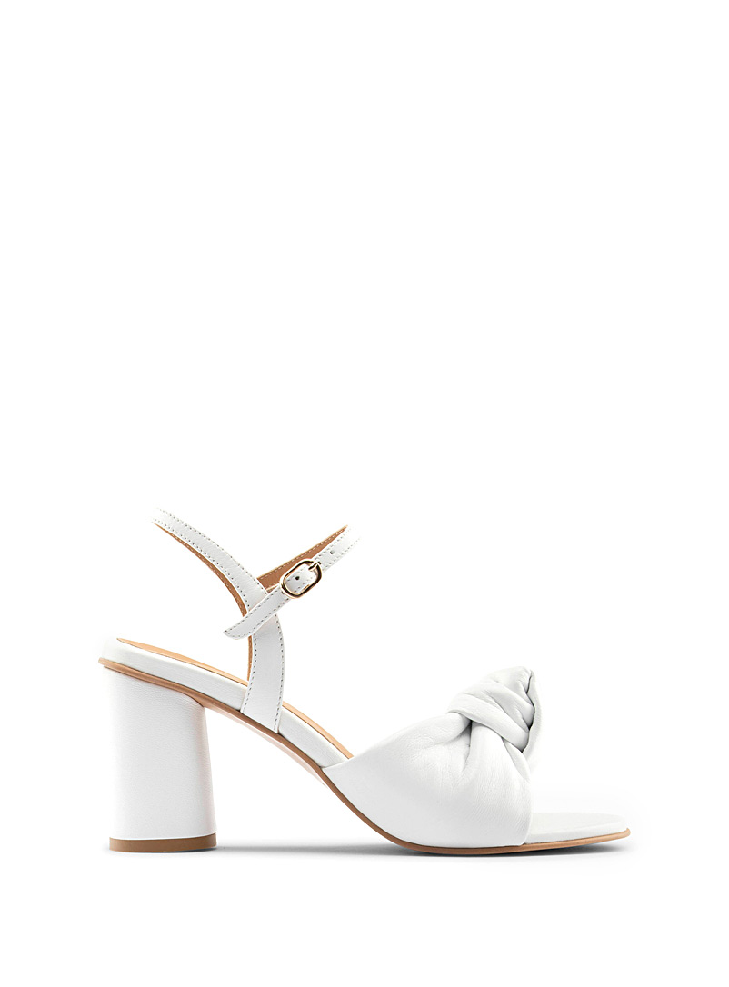Maguire White Noto block-heel knotted sandals Women for error
