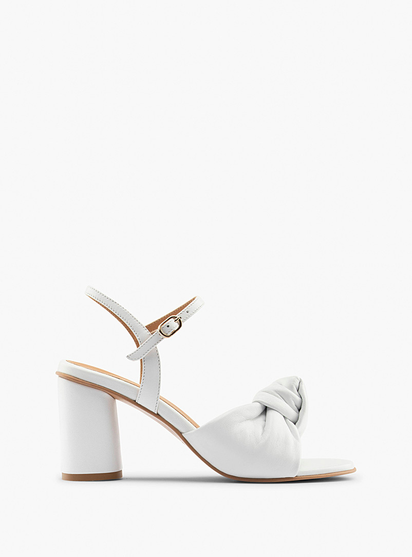 Maguire White Noto block-heel knotted sandals Women for error