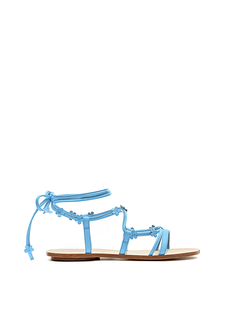 Maguire Baby Blue Londrina flowers and multi-strap laced sandals Women for error