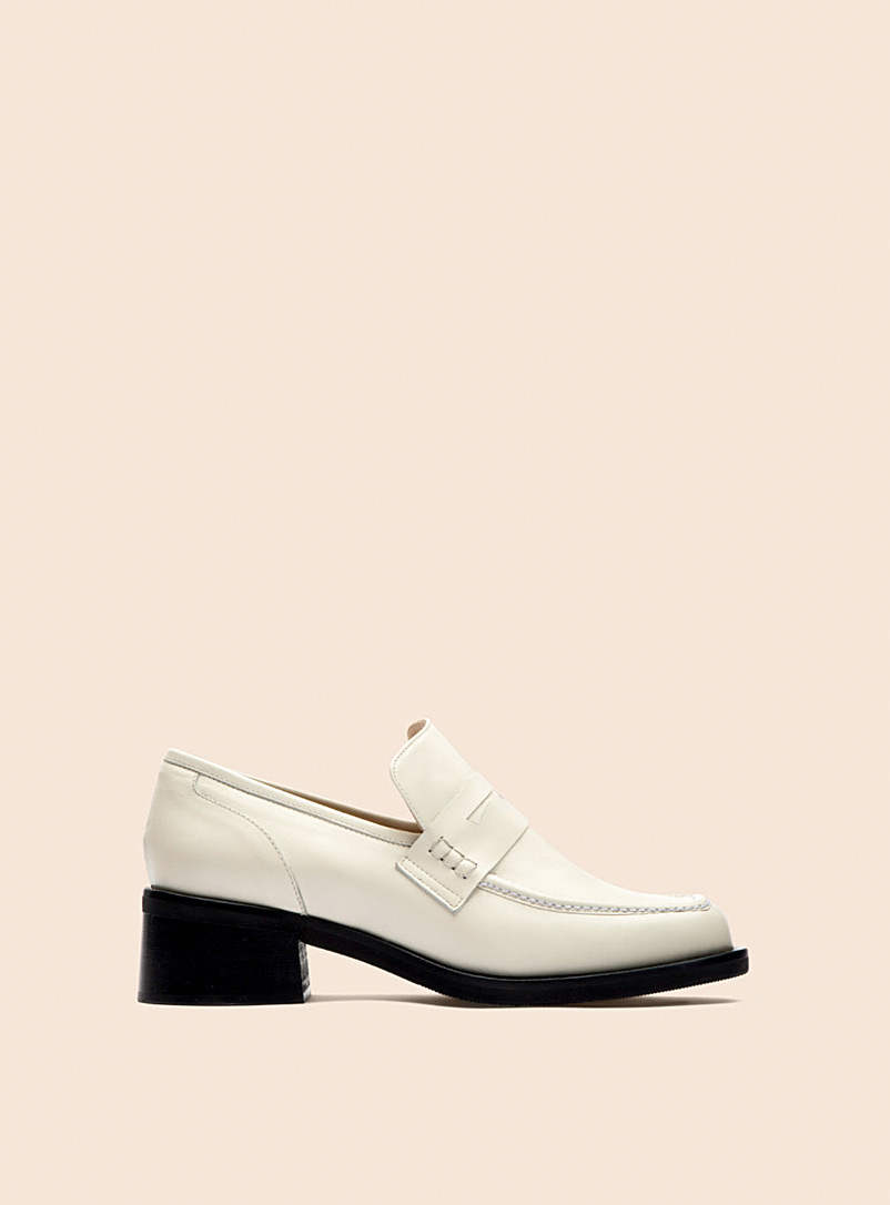 Maguire White Marlia heeled penny loafers Women for error