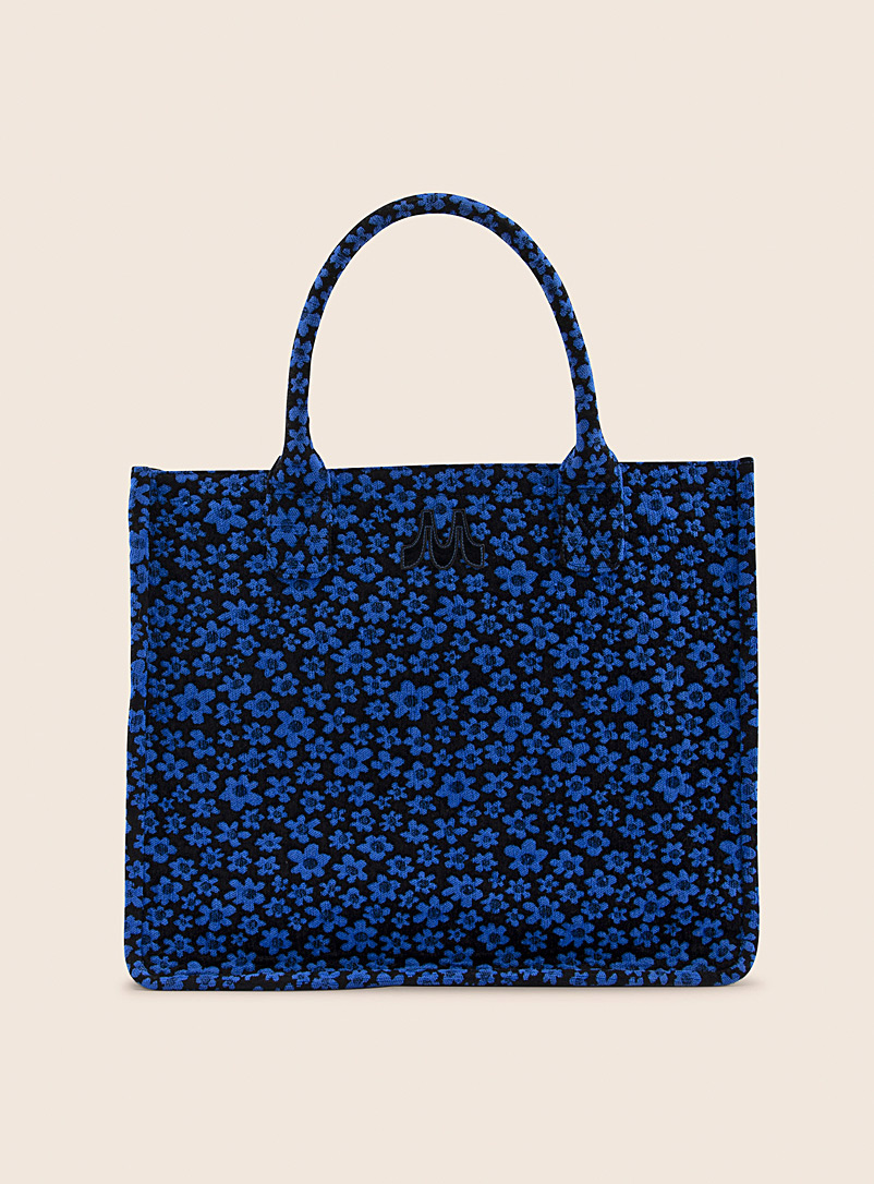 Maguire Assorted blue Dalia floral tapestry tote for error