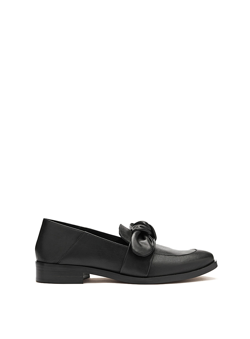 Maguire Black Valencia removable bow leather loafers Women for error