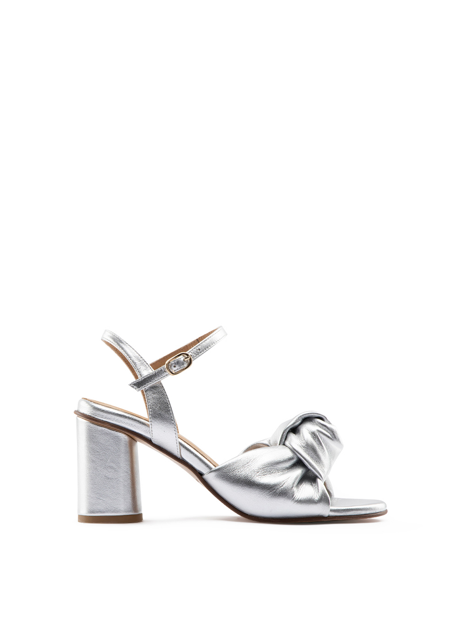 Maguire Noto Block-heel Knotted Sandals Women In Silver