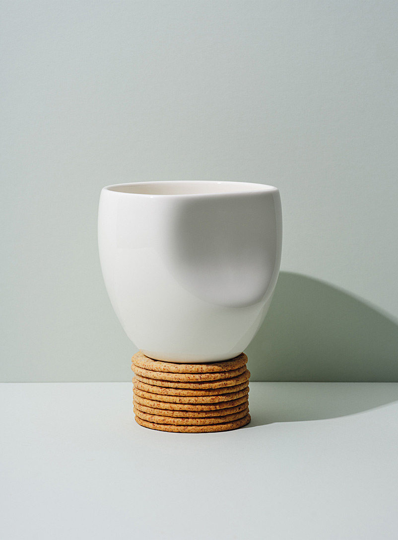 Fors Studio: Les tasses en céramique Ensemble de 4 Blanc