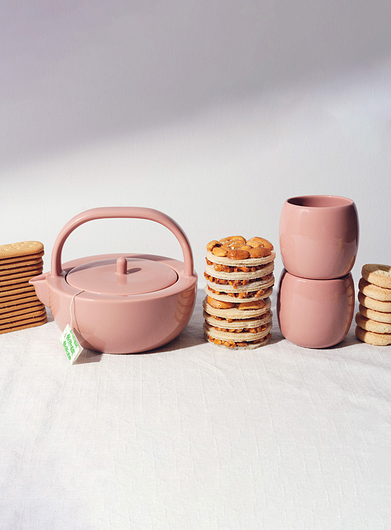 Fors Studio Pink Ceramic tea set 3-piece set