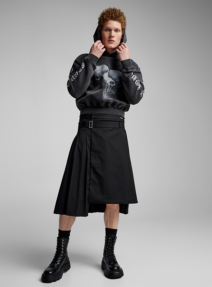 Han Kjøbenhavn: La jupe à plis ceinturée Noir pour homme