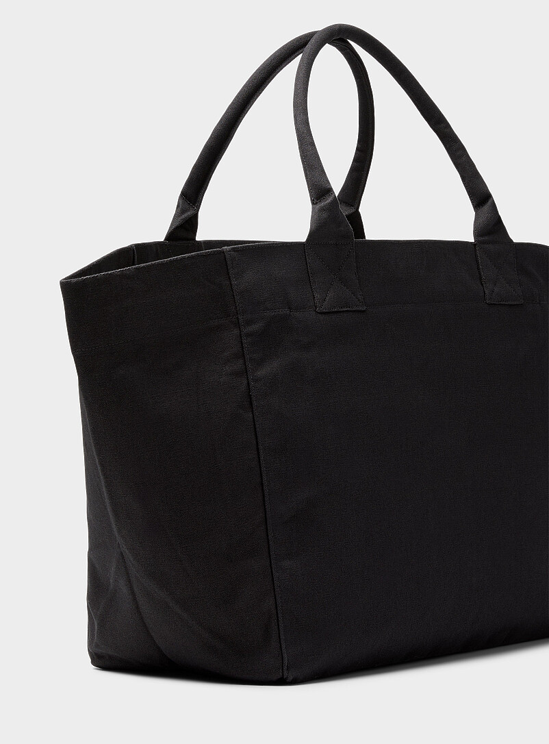 Ganni Patterned Black Cherries recycled cotton XXL tote for women