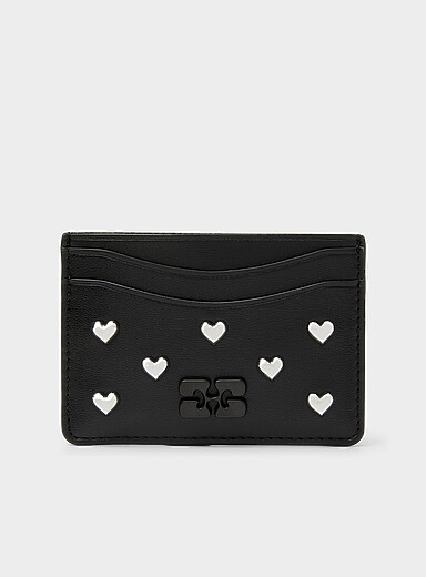 Bou heart stud cardholder
