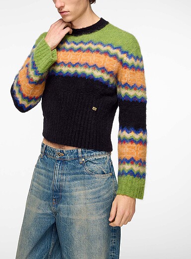 Fair Isle alpaca-blend sweater