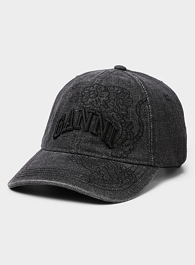 Tonal embroidery washed baseball cap