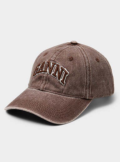 Embroidered logo faded cap