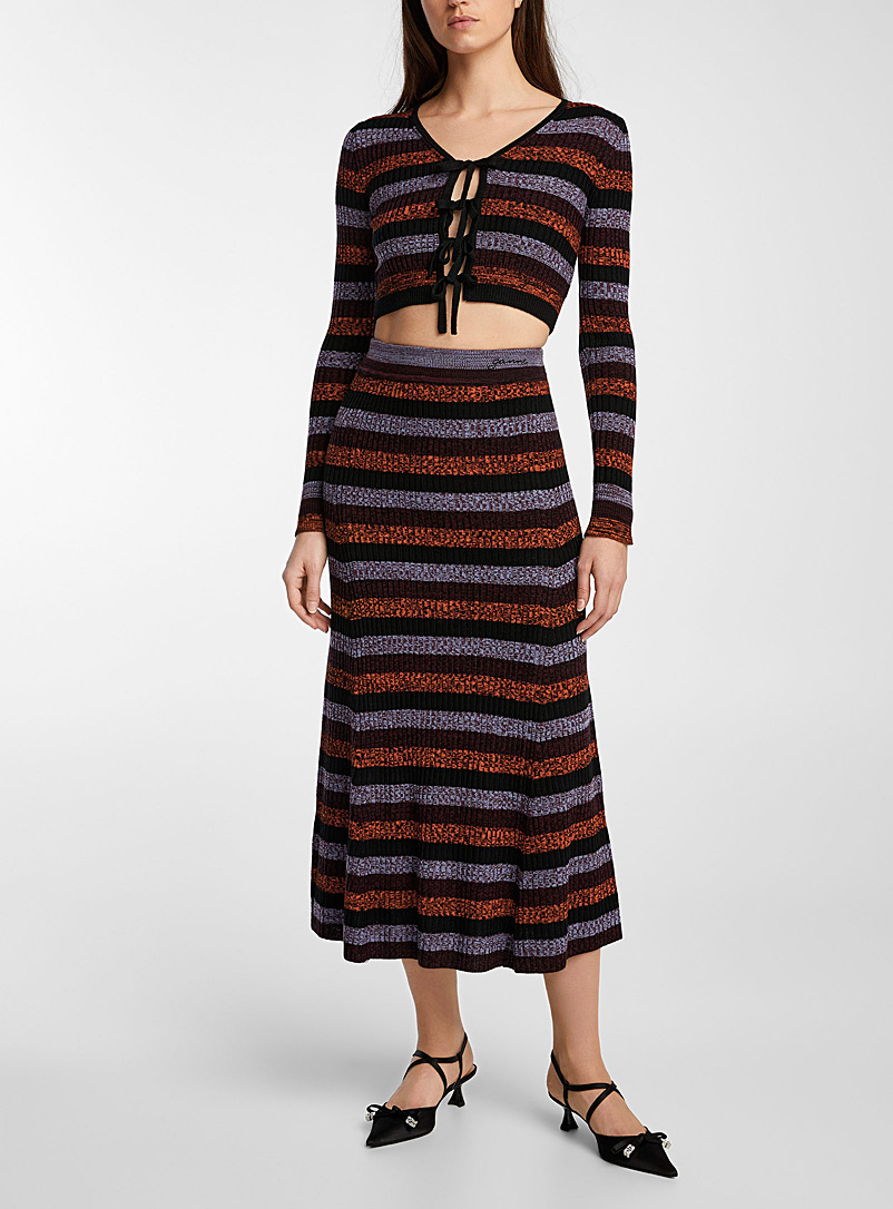 Ganni Assorted Wool maxi skirt for women