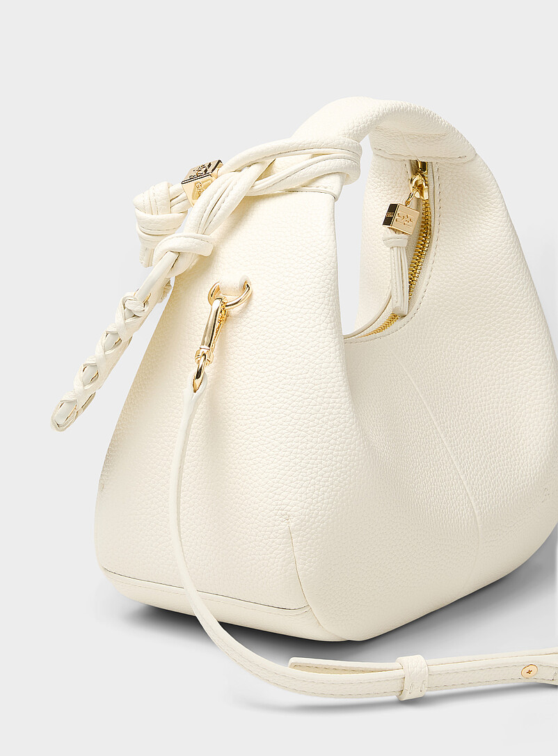 Small creamy white pebbled bag product image 2
