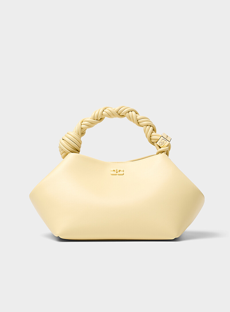 Bou Butter Yellow Braided Handle Bag