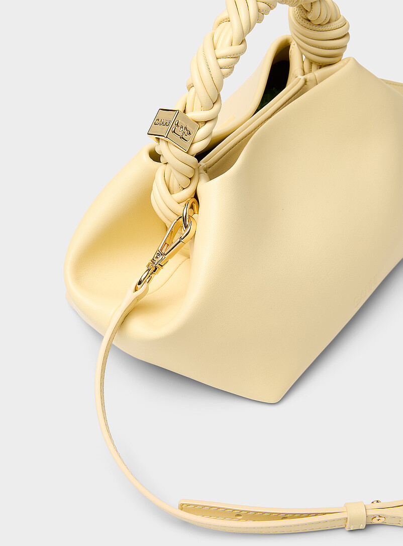 Bou butter yellow braided handle bag product image 2