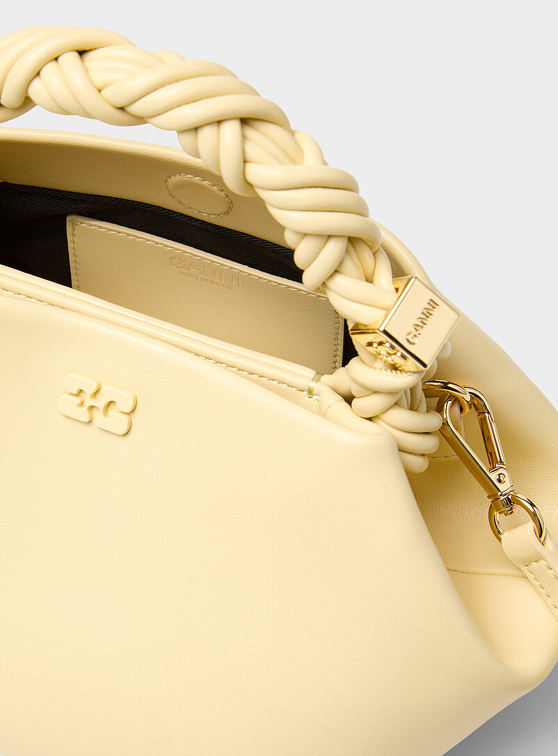 Bou butter yellow braided handle bag product image 3
