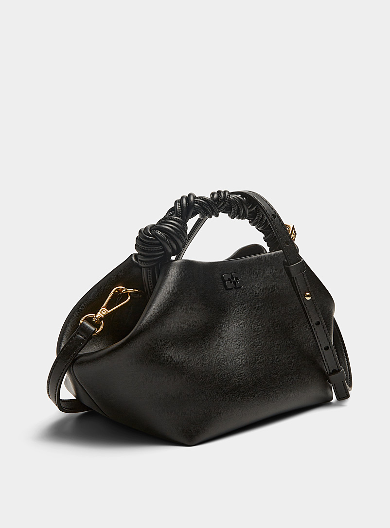Bou braided handle recycled leather bag product image 2