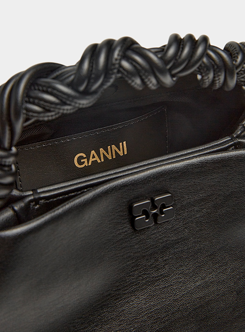 Bou braided handle recycled leather bag product image 3
