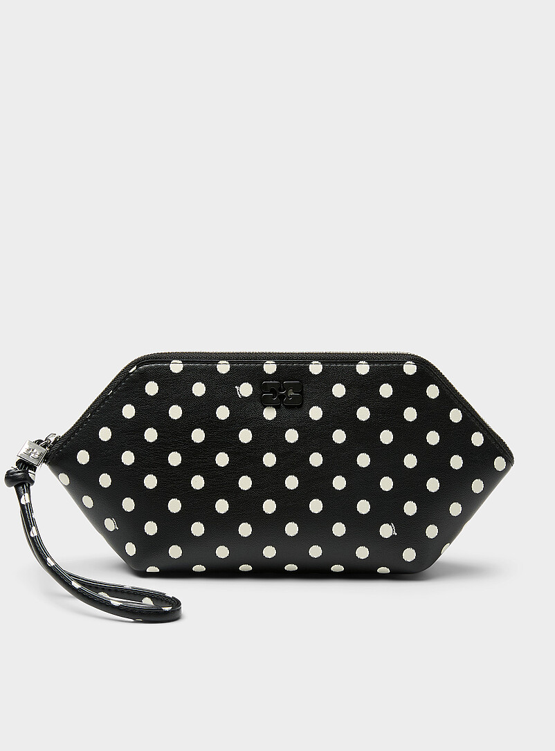 Bou Polka-Dotted Zippered Cosmetics Case