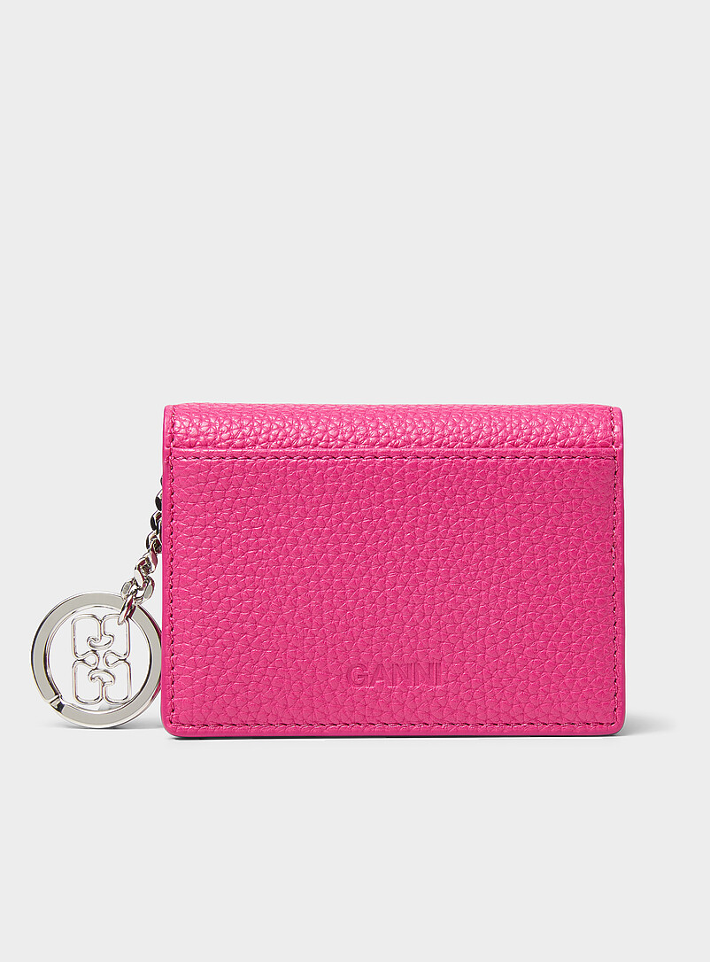 Pink signature bi-fold card holder product image 2