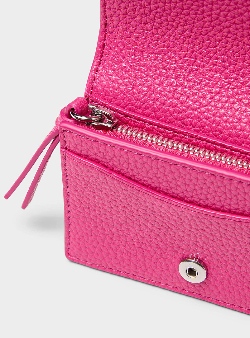 Pink signature bi-fold card holder product image 3