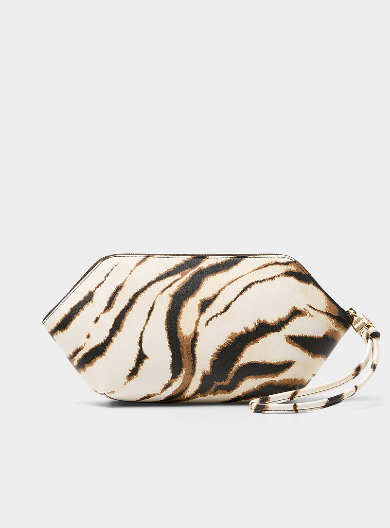 Bou zebra print zippered cosmetics case product image 2