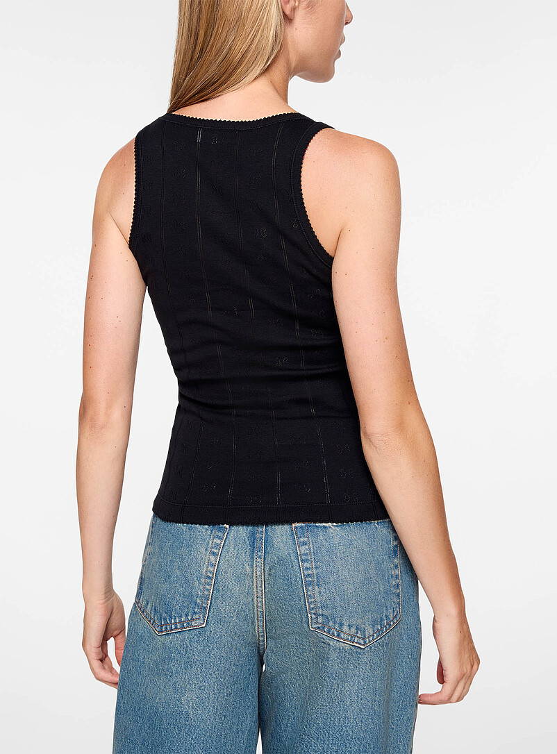 Pointelle logo patch cami product image 3