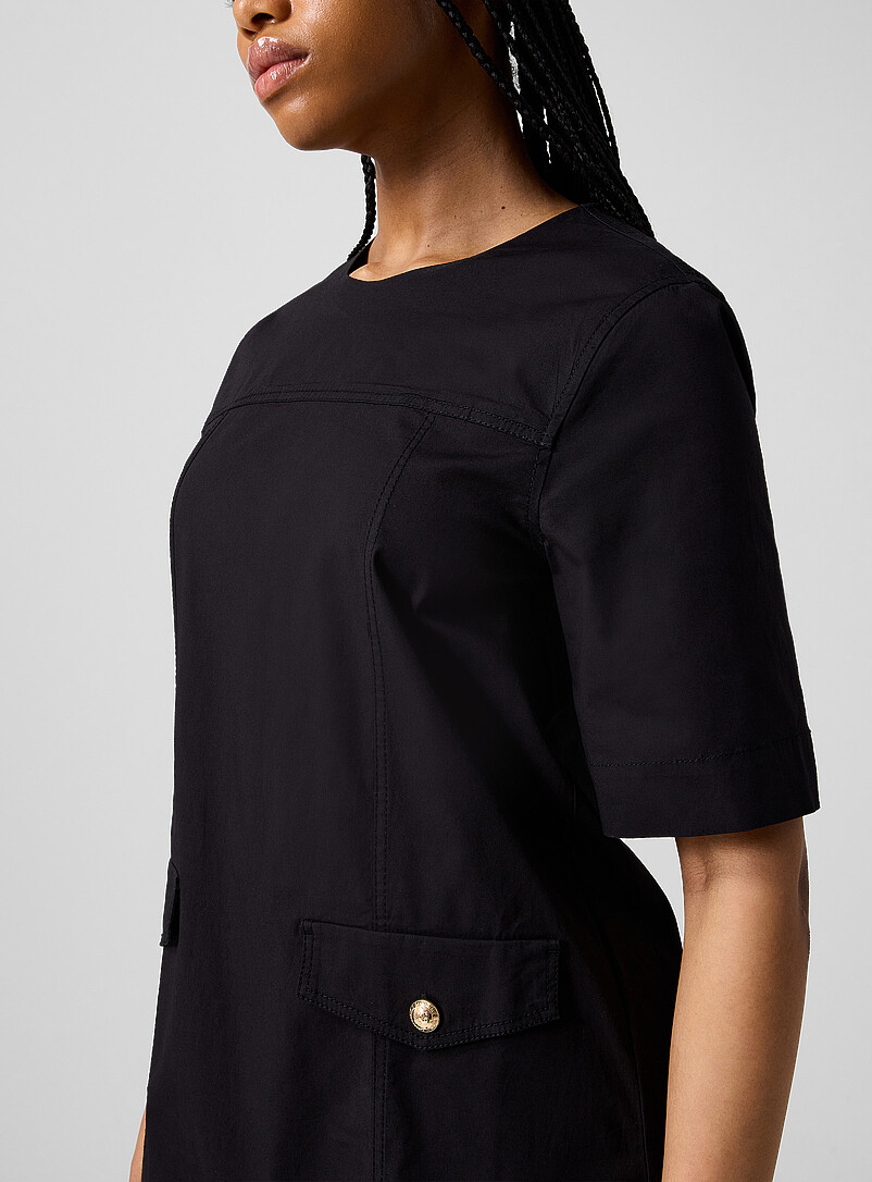 Ruffled stretch cotton minidress product image 2